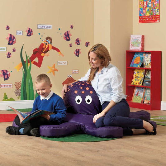 Bazzooâ® Sea Life Octopus Bean Bag