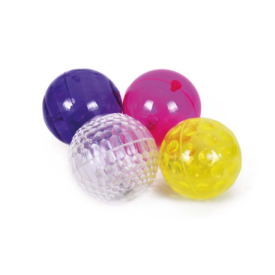 Large Sensory Flashing Balls Textured 100Mm Pk4