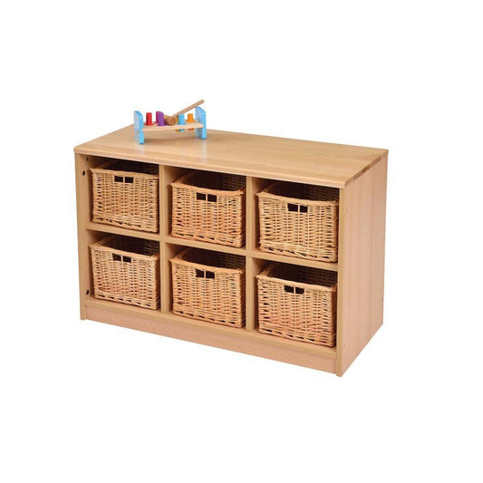 Rs Tray Storage Unit With Wicker Baskets