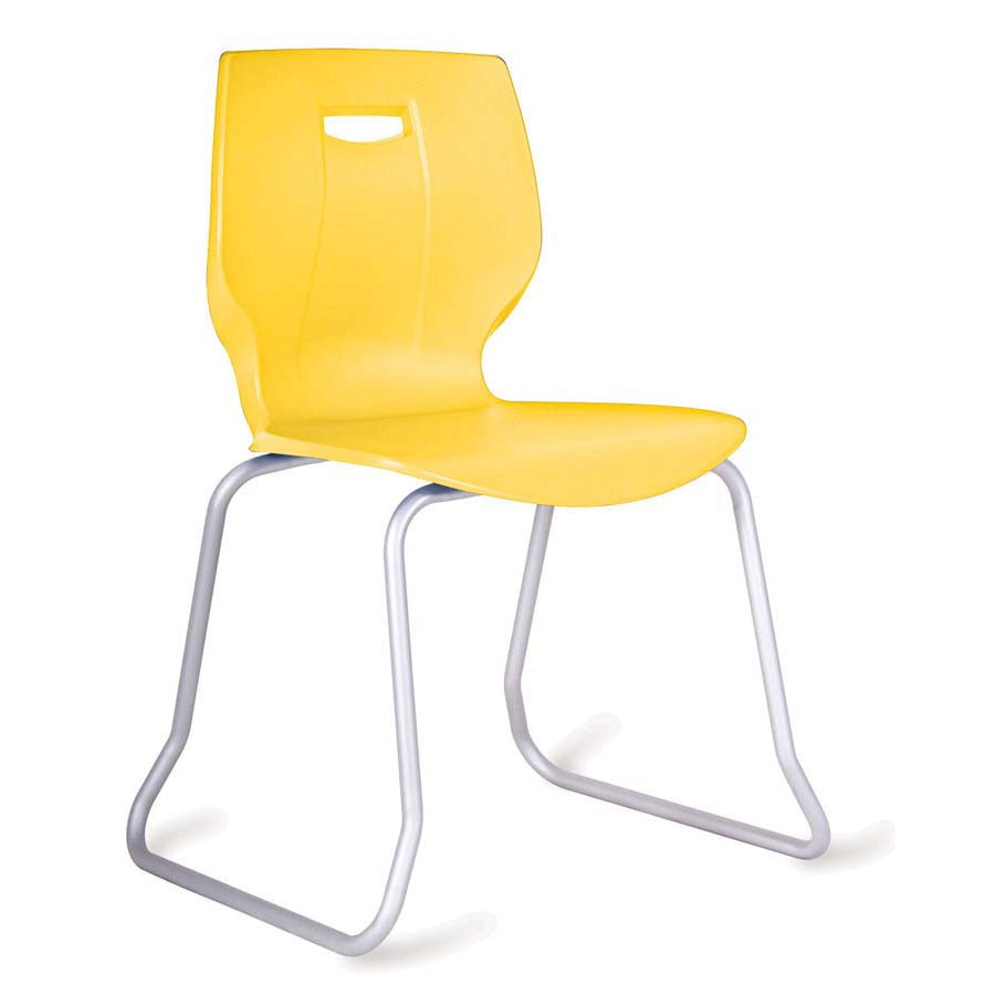 Geo Skid Base Poly Stacking Chair Seat Height 380