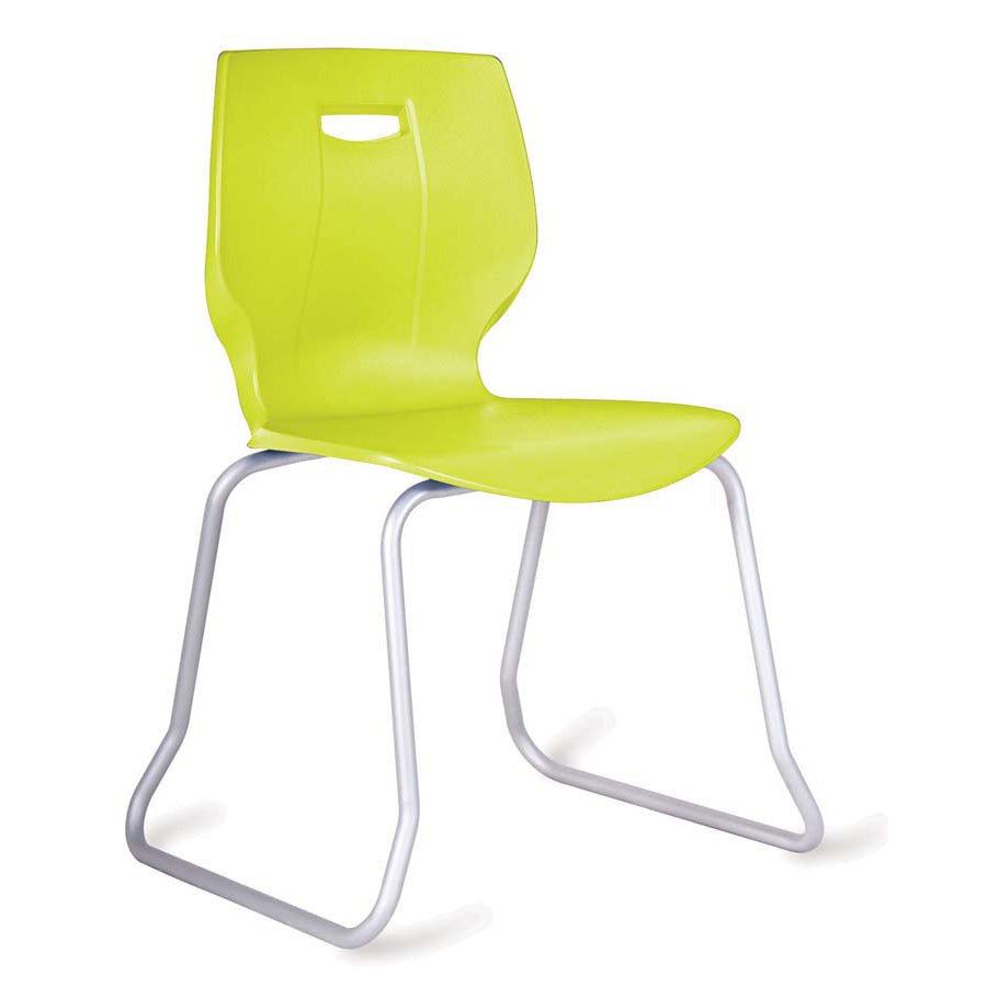 Geo Skid Base Poly Stacking Chair Seat Height 460