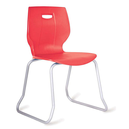 Geo Skid Base Poly Stacking Chair Seat Height 460