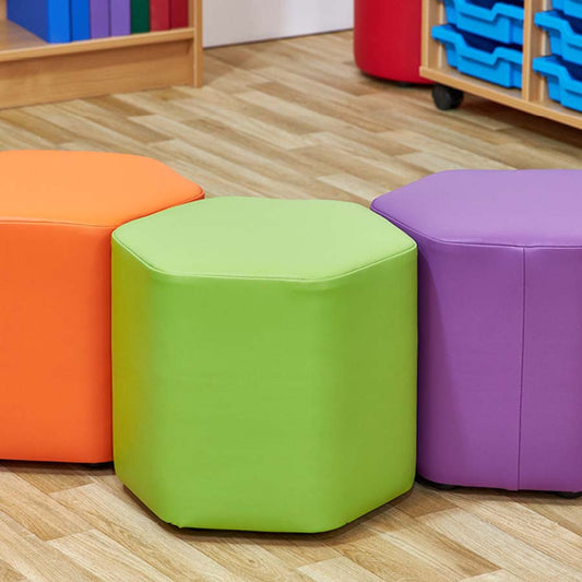 Acorn Early Years Mini Hexagon Foam Seats Set Of Four