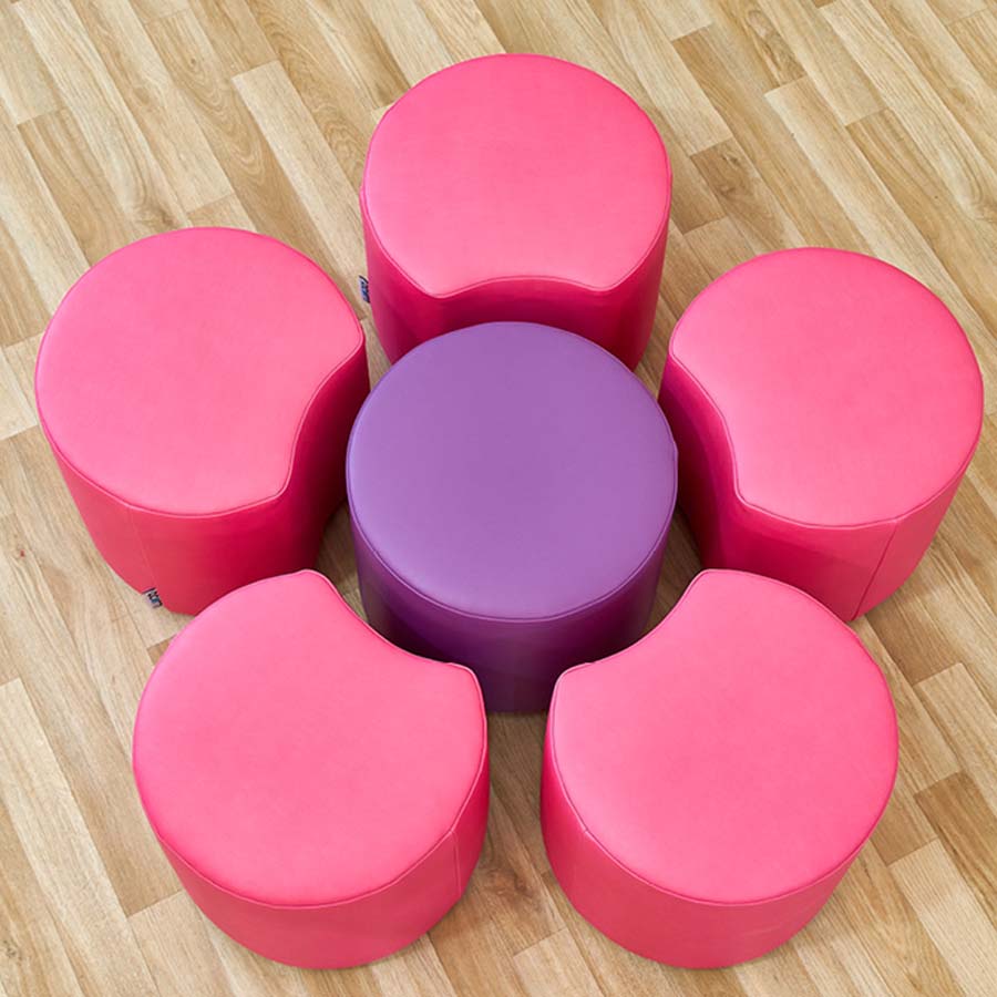 Acorn Early Years Flower Foam Seats Set Of Six