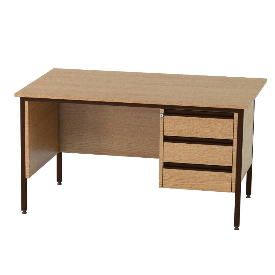 Budget Single 3 Drawer Pedestal Desk