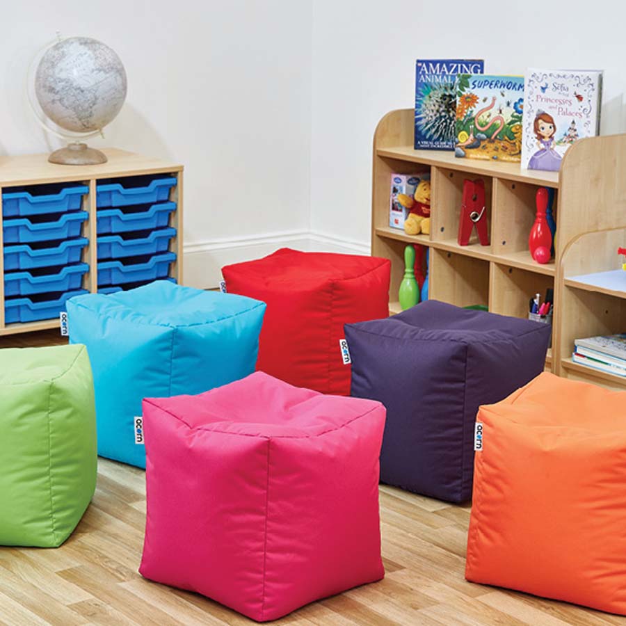 Acorn Bean Cube Seats Set Of Six