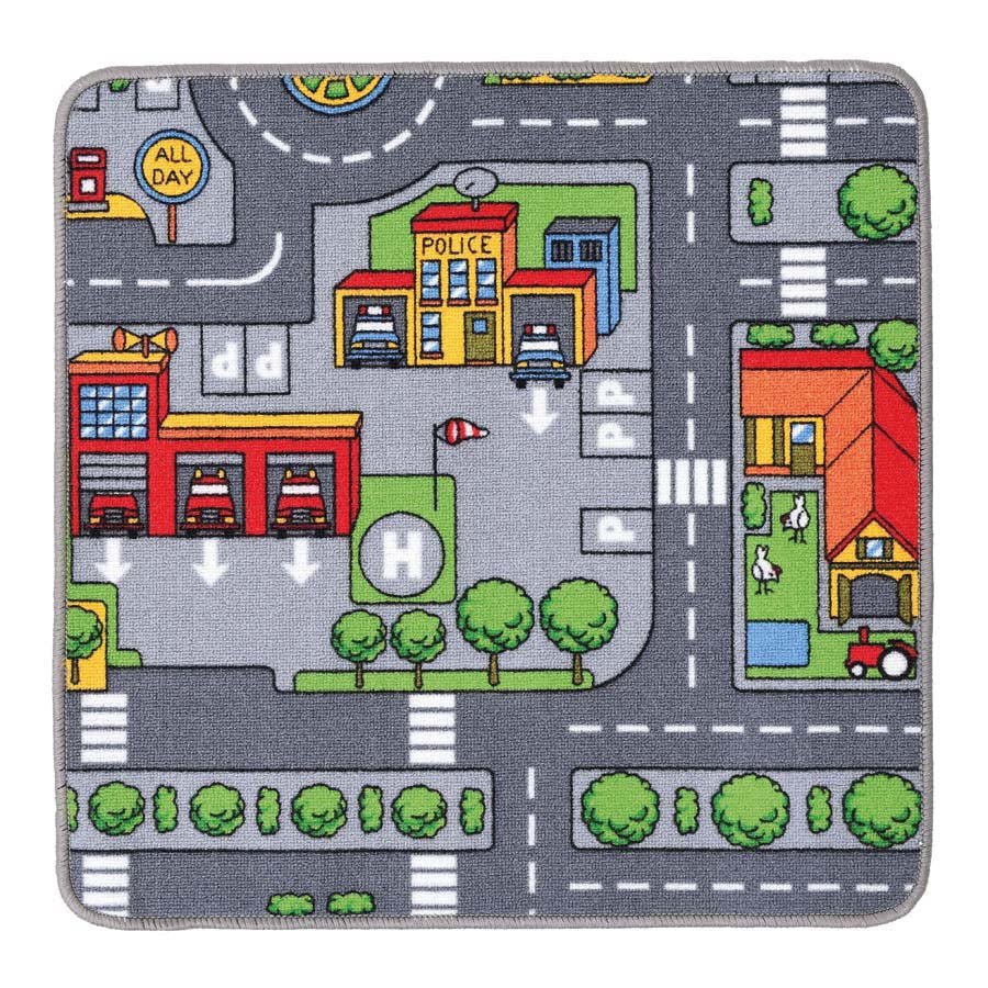 Square City Play Rug