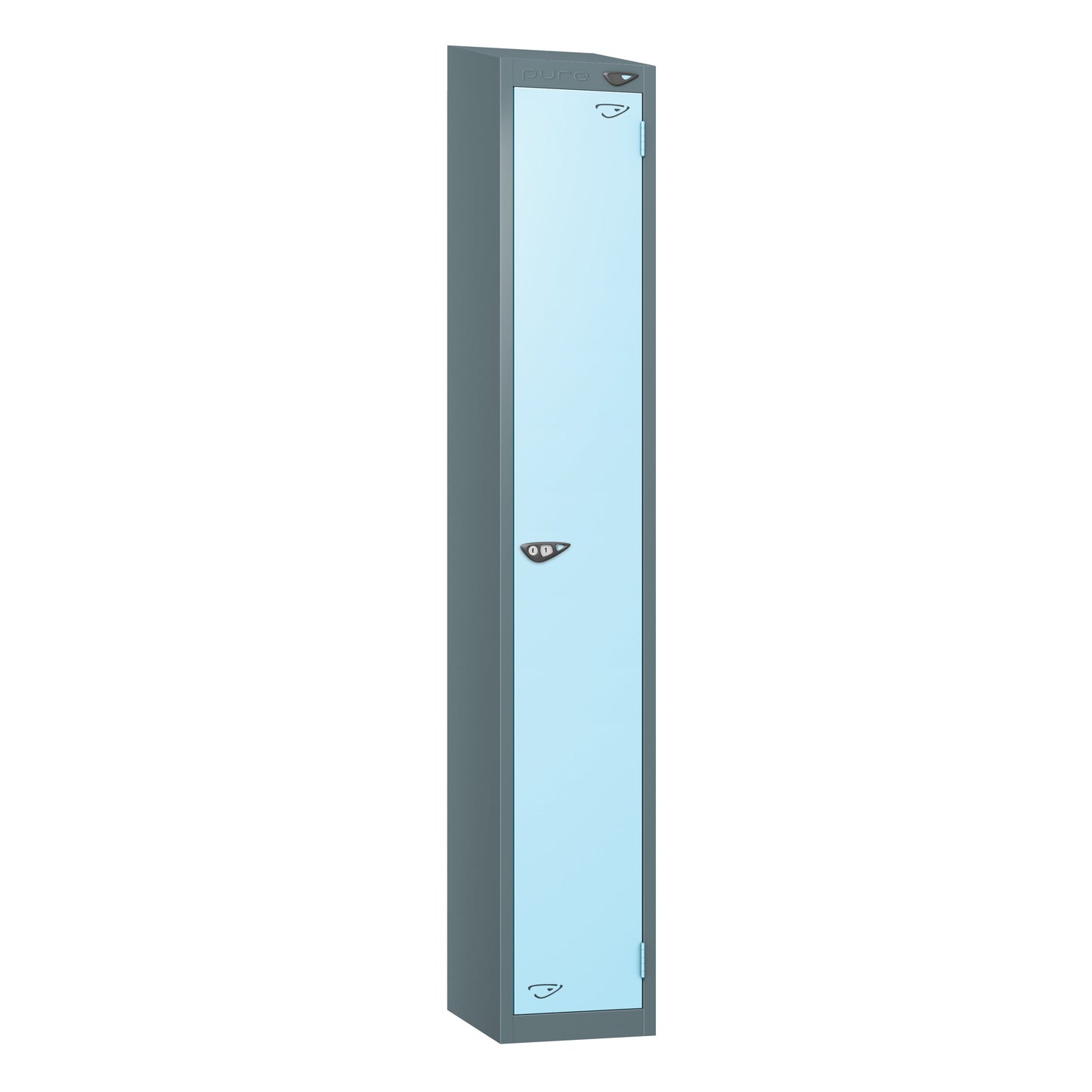 Pure Prime 1 Door Sloping Top Locker H1800xW300xD450mm