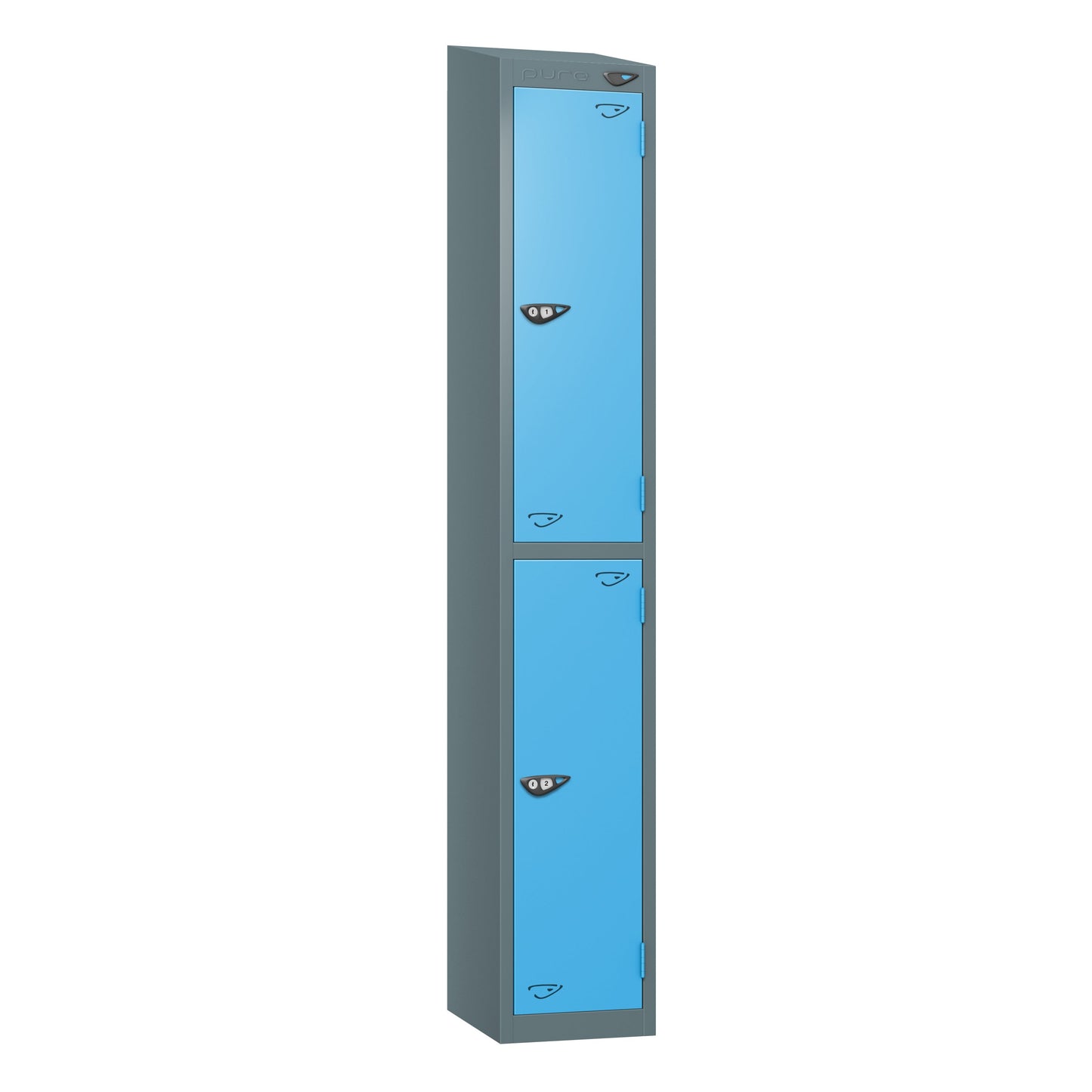 Pure Prime 2 Door Sloping Top Locker H1800xW300xD380mm