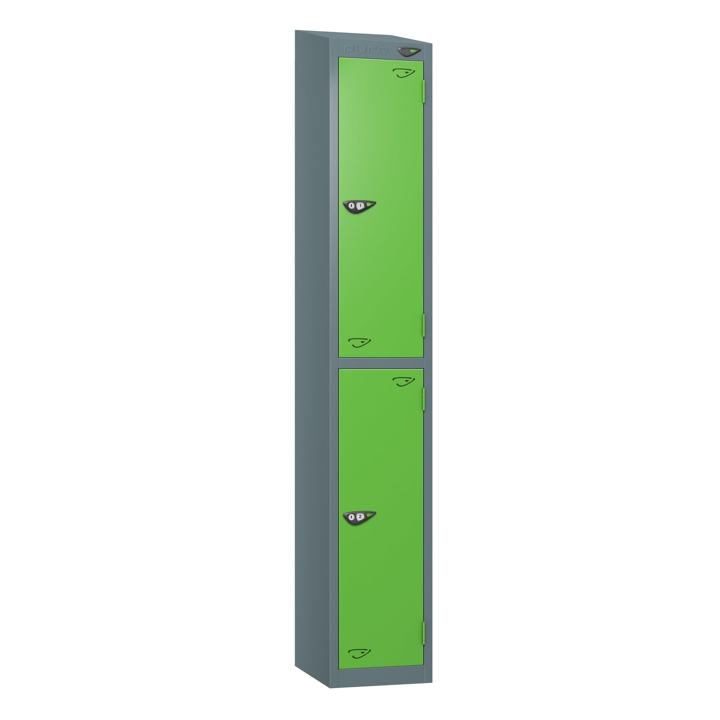 Pure Prime 2 Door Sloping Top Locker H1800xW300xD380mm