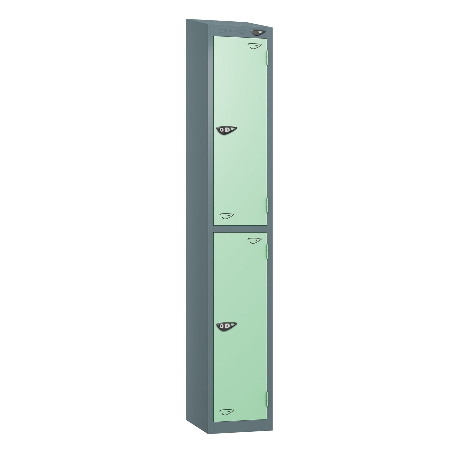 Pure Prime 2 Door Sloping Top Locker H1800xW300xD380mm