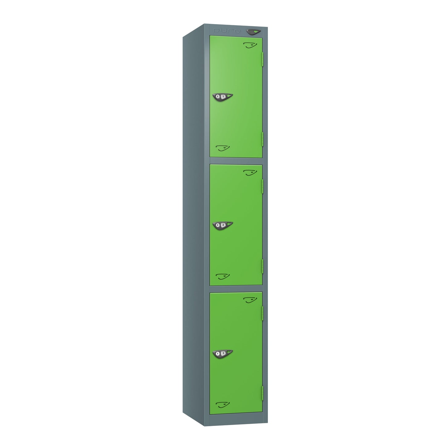 Pure Prime 3 Door Locker H1800xW450xD450mm