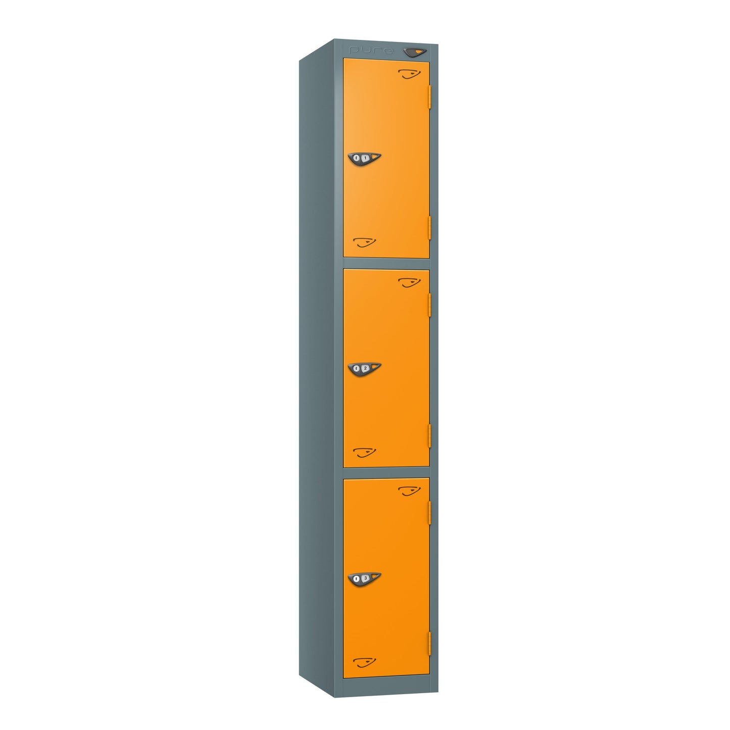 Pure Prime 3 Door Locker H1800xW450xD450mm