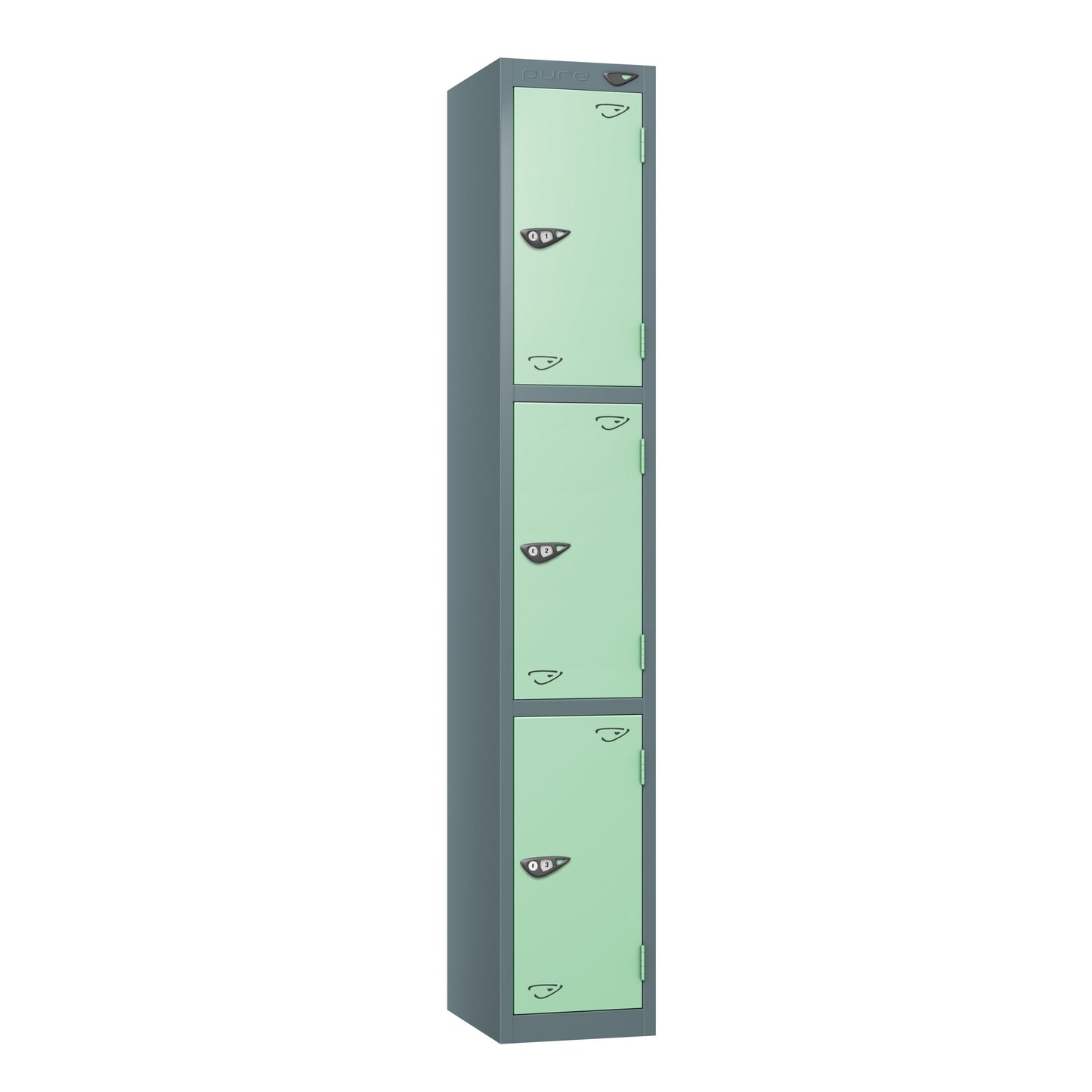 Pure Prime 3 Door Locker H1800xW450xD450mm