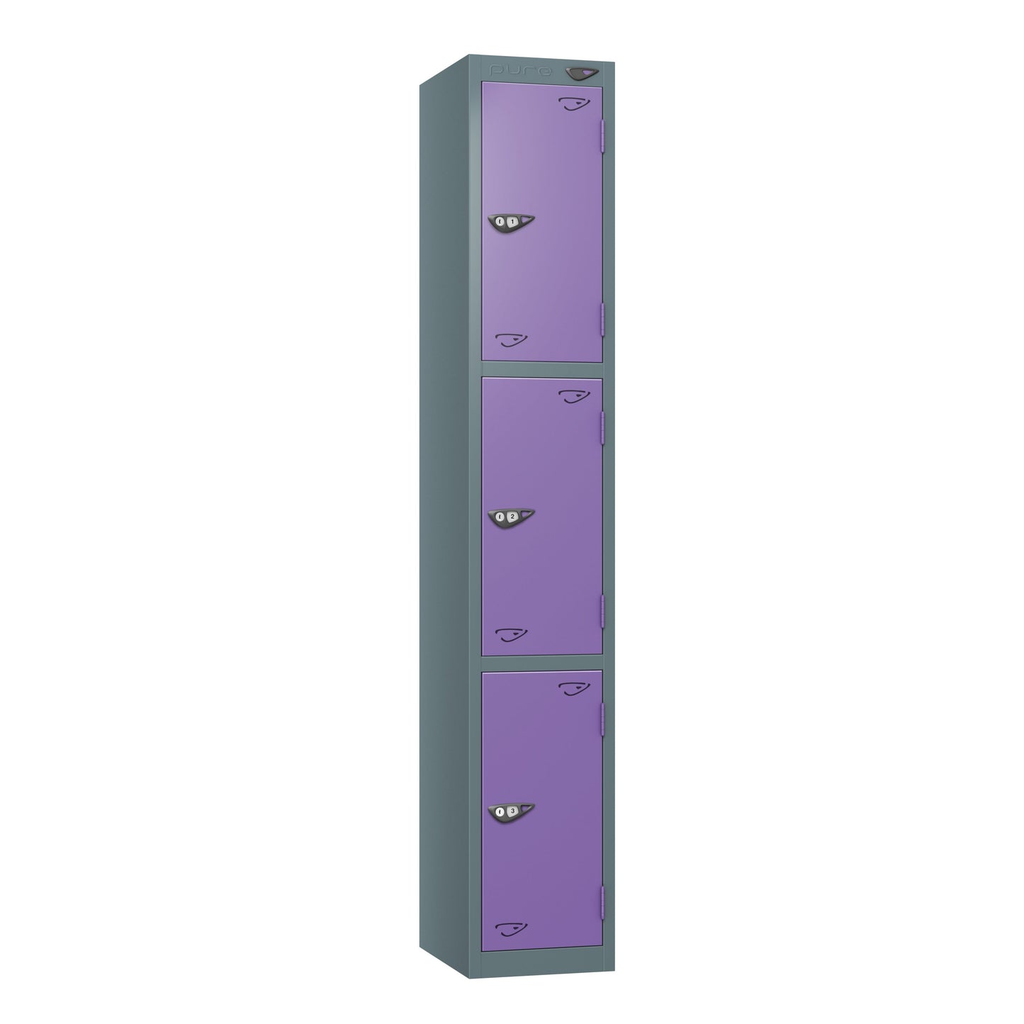 Pure Prime 3 Door Locker H1800xW450xD450mm