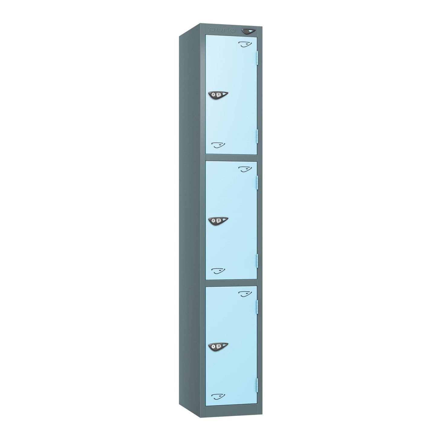 Pure Prime 3 Door Locker H1800xW450xD450mm