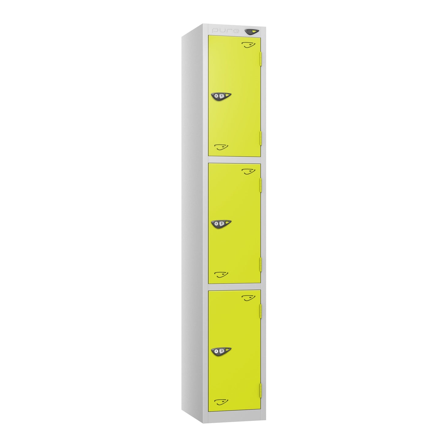 Pure Prime 3 Door Locker H1800xW450xD450mm