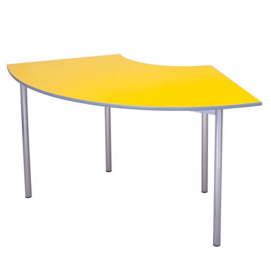 Cogent Classroom Table 1490x600 Curve MDF Edge