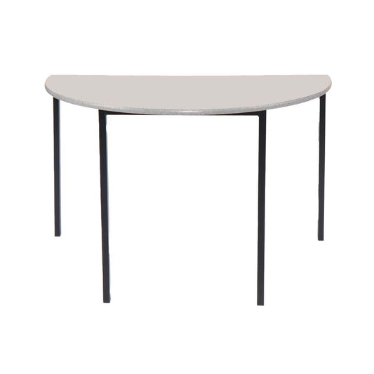 Morleys Fully Welded Classroom Table Dia.1100 Semi Circular Spray PU Edge