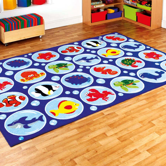 Under The Sea Rectangular Placement Carpet