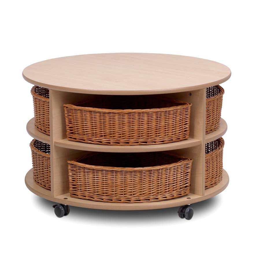 Millhouse Low Level Circular Storage Unit With 8 Baskets