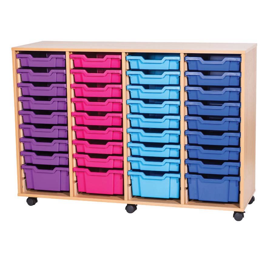 Smart Storage Open 40 Tray Quad Mobile Unit