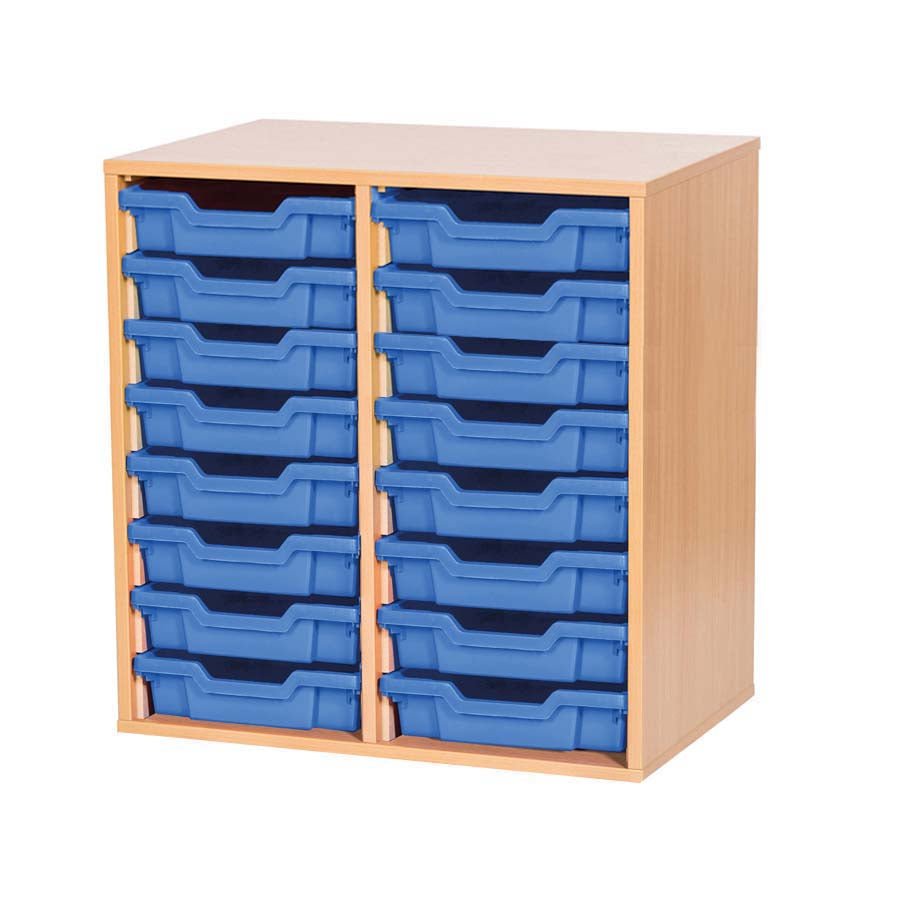 Smart Storage Open 16 Tray Double Static Unit